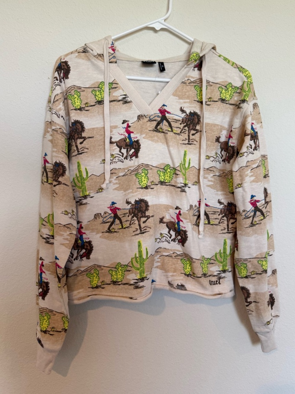 Cruel Girl Western Print Sweater